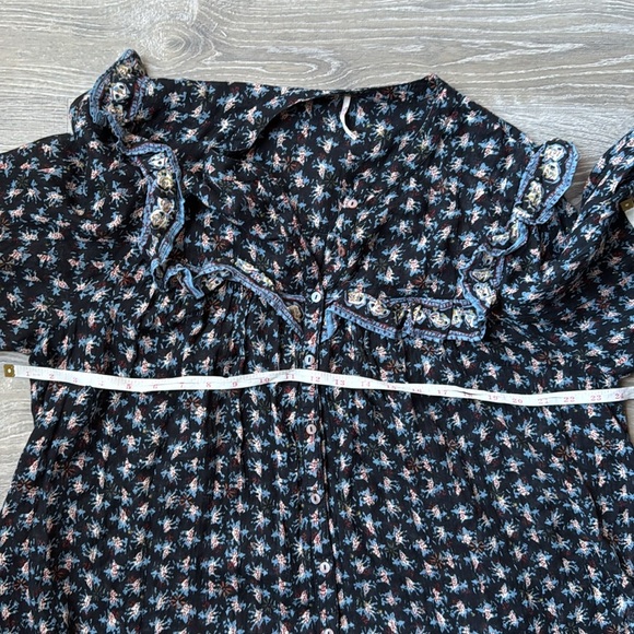 Free People Jenna Printed Blouse Large - Picture 12 of 14